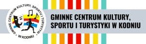 logo z napisem: Gminne Centrum Kultury, Ssportu i Turystyki w Kodniu