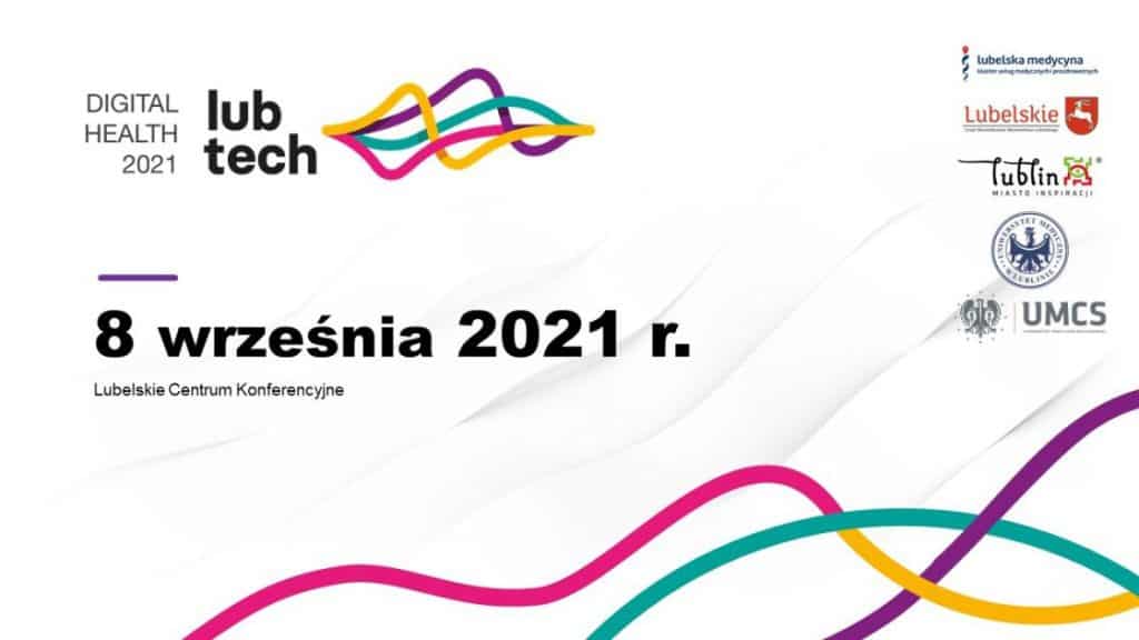 Plakat promujący konferencję LubTech-Digital Health 2021