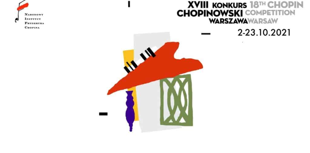 Plakat promujący XVIII Konkurs Pianistyczny im. Fryderyka Chopina