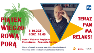 Plakat promujący wydarzenie Piątek wieczorową porą