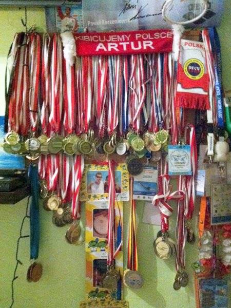 Dorobek medalowy Artura Pióro.