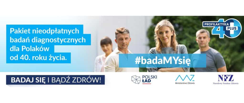 Baner Pakiet nieodpłatnych badań diagnostycznych dla Polaków od 40 roku życia