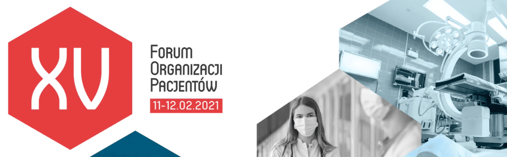 Baner promujący Piętnaste Forum Organizacji Pacjentów