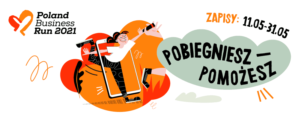 Plakat dot. zapisów w Poland Business Run