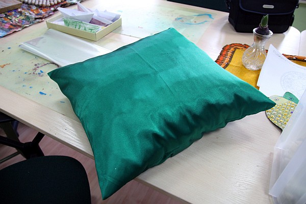 Zielona poduszka dekoracyjna