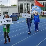 Zawodnicy w czasie otwarcia olimpiady prezentują swoje kraje- Algieria i Argentyna.