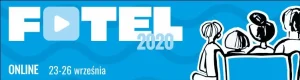 Szyld promujący wydarzenie FOTEL 2020