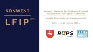 Baner graficzny promujący wydarzenie Konwent LFIP 2020