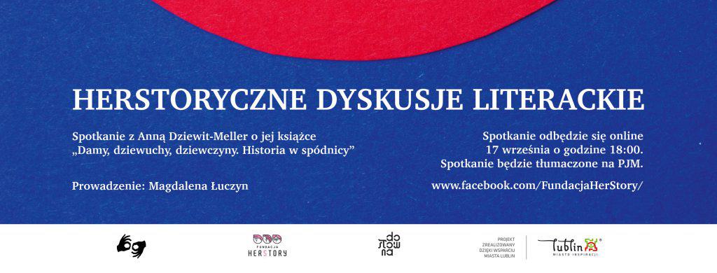 Baner z tekstem: Herstoryczne dyskusje literackie
