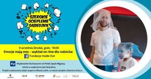 Plakat promujący wykład dla rodziców - Emocje mają moc