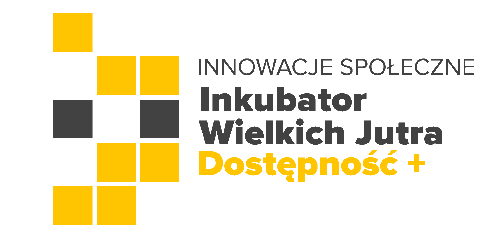 Logo Innowacje Społeczne Inkubator Wielkich Jutra Dostępność +