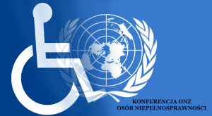 logo z opisem: konferencja ONZ osób niepełnosprawności