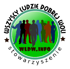 Logo z napisem: Stowarzyszenie "Wszyscy Ludzie Dobrej Woli".