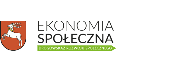 Baner przedstawia herb Województwa Lubelskiego, obok tekst: Ekonomia Społeczna. Drogowskaz rozwoju społecznego