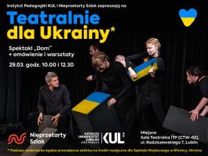 Baner graficzny promujący akcję Teatralnie dla Ukrainy