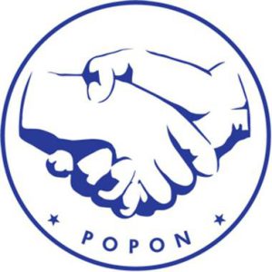 Logo z napisem: “POPON”