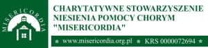 Logo Charytatywne Stowarzyszenie Niesienia Pomocy Chorym Misericordia