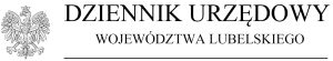 Baner: Orzeł z godła Polski, obok napis: Dziennik Urzędowy Województwa Lubelskiego