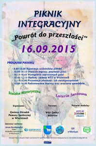 Plakat promujący piknik integracyjny