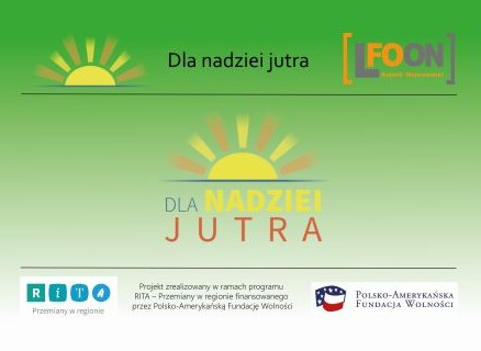 Plakat projektu Dla nadziei jutra