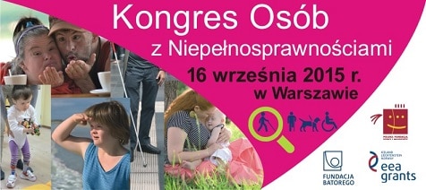 Baner promujący Kongres Osób z Niepełnosprawnościami