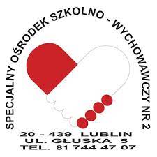 Logo specjalnegi ośrodka szkolno wychowawczego nr2. w środku napisów dwie dłonie trzymające siebie.