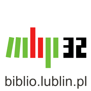 Logo biblitoeki w Lublinie pisze biblio.lublin.pl. Nad napisem kolorowe kreski.