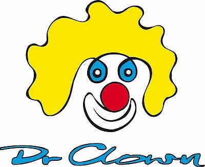Logo z twarzą klauna z napisem: “ Dr Clown”.