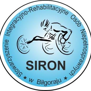 Logo Stowarzyszenia Integracyjno-Rehabilitacyjnego Osób Niepełnosprawnych SIRON w Biłgoraju