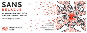 Baner promocyjny z grafiką przedstawiającą dłonie wokół czerwonego punktu