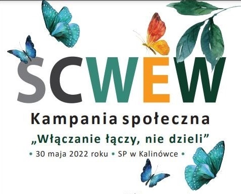 Plakat promujący kampanię społeczną Włączanie łączy, nie dzieli