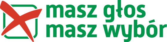 Logo z napisem:” masz głos, masz wybór”.