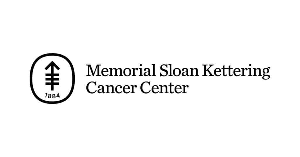 Logo z napisem: “ Memorial Sloan Kettering Cancer Center”.