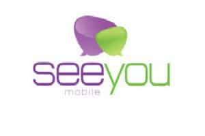logo na którym jest napisane “see you”. nad napisem jest grafika kolorowych dymków na kształt rozmowy.