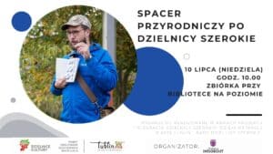 Plakat promujący spacer przyrodniczy