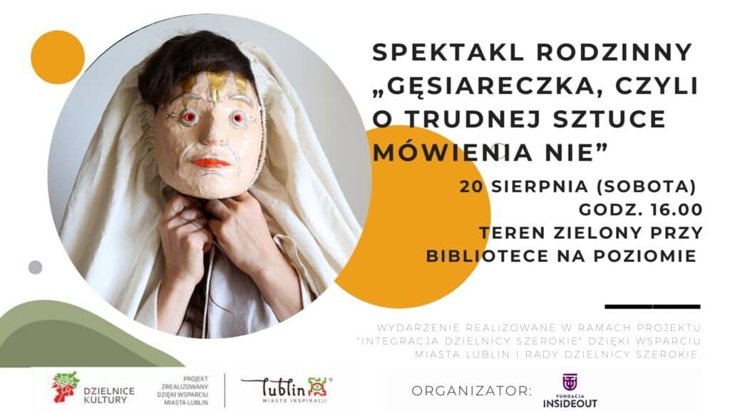 Plakat promujący spektakl rodzinny