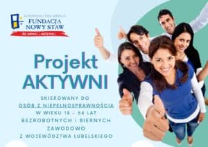 Baner promujący projekt Aktywni
