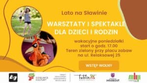 Plakat promujący wydarzenie Lato na Sławinie