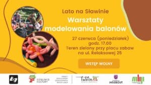Plakat promujący Warsztaty modelowania balonów