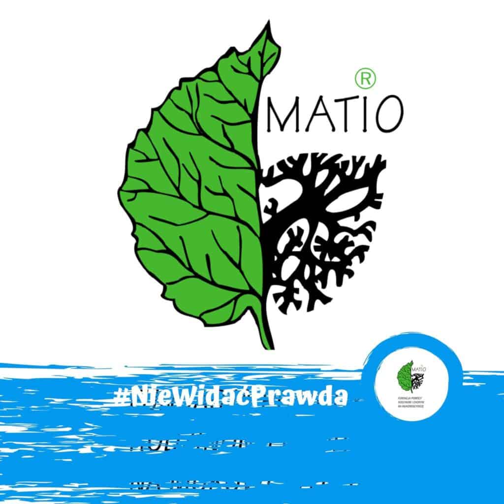 Logotyp MATIO Fundacja Pomocy Rodzinom i Chorym na Mukowiscydozę