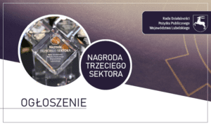 Baner promujący konkurs Nagroda Trzeciego Sektora