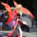 Tancerka Katia w czasie tańca pt. „Mariupol”