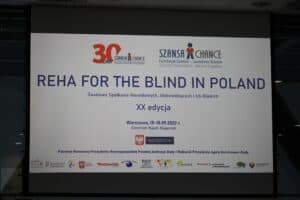 slajd inauguracyjny XX edycji Konferencji Reha for the Blind in Poland