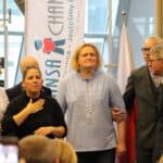 Symboliczne przekazanie profesjonalnej drukarki brajlowskiej Index Everest, zakupionej przez Dział Charytatywny Fundacji Szansa dla Niewidomych „Jesteśmy Razem” na ręce Pani Oksany Potymko, Dyrektor Lwowskiego Oddziału Regionalnego Ukraińskiego Związku Osób Niepełnosprawnych, Kierownik Centrum Edukacyjnych Technologii Informacyjnych Uniwersytetu Narodowego „Politechniki Lwowskiej”.