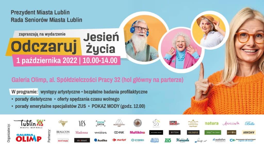 Baner promujący wydarzenie Odczaruj jesień życia