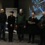 Od lewej stoją: Pan Mariusz Kuszpa, Pani Kinga Hendzel (Juror), Pan Marek Kucharczyk (Juror), Pani Monika Jasińska (Koordynator) i Pan Robert Pranagal (Juror)