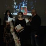 Od lewej stoją: Pani Natalia Tolochko, Pani Katarzyna Kubiak, Pani Magdalena Chojnacka, Pan Mariusz Kuszpa, Pan Marek Kucharczyk