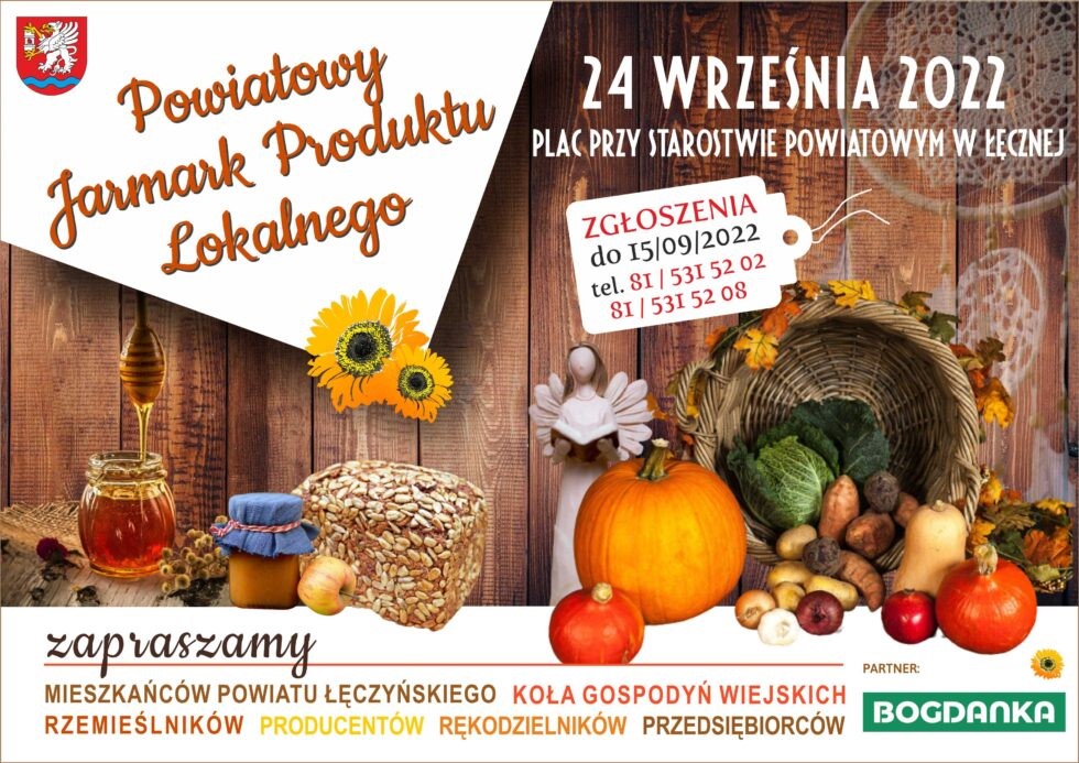Baner promujący Powiatowy Jarmark Produktu Lokalnego