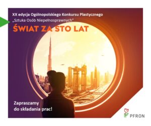 Plakat promujący konkurs Świat za sto lat