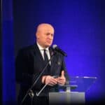 Pan Jarosław Stawiarski (Marszałek Województwa Lubelskiego), podczas powitania Gości.